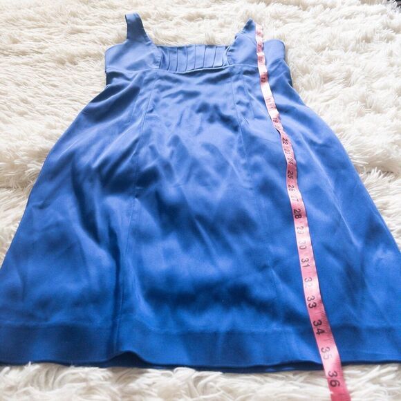 Calvin Klein blue satin dress - Picture 5 of 7